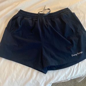 Outdoor Voices navy rec shorts